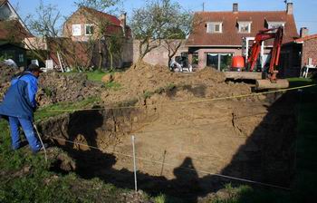 Trou pour la piscine