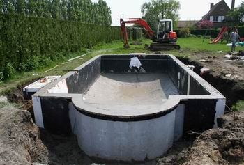 Piscine coulée !