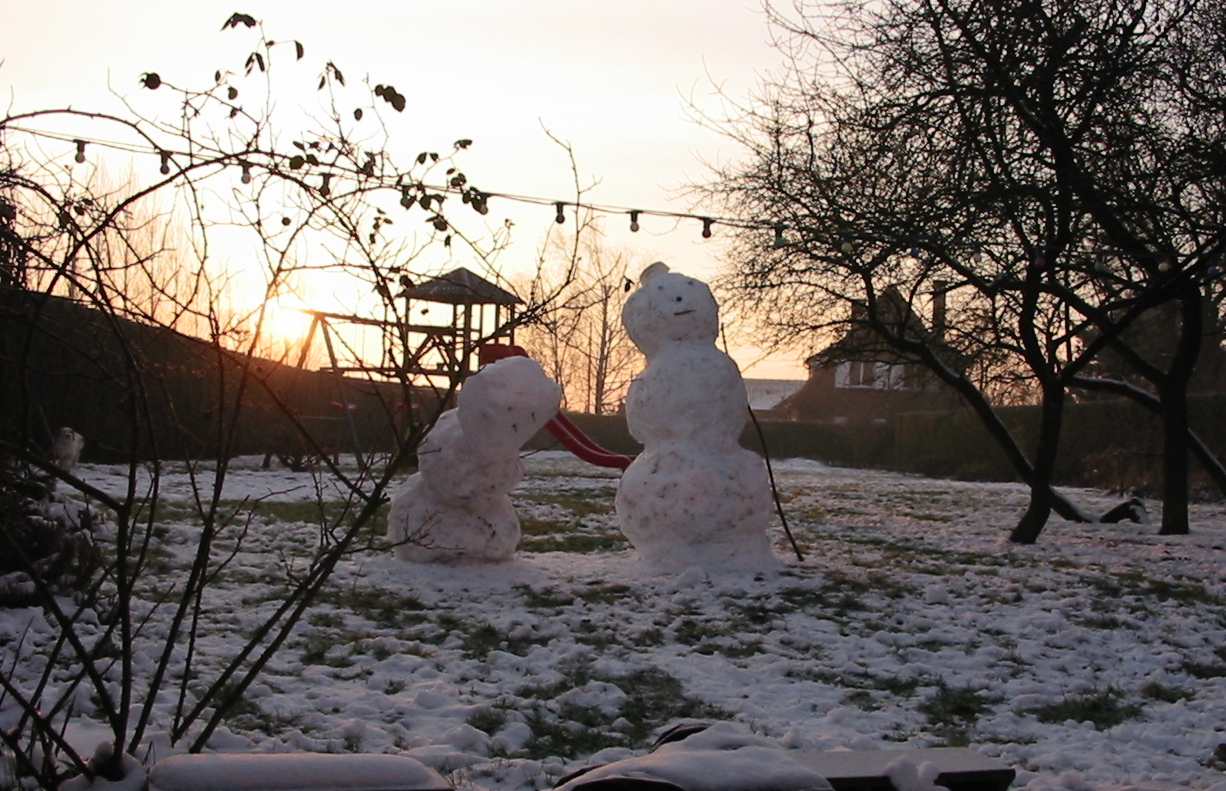 Lever de soleil sur Bonhomme de Neige